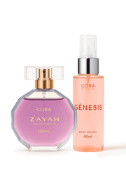 Kit Perfume Zayah + Body Splash Gênesis 60 ml